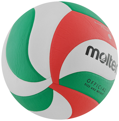 Piłka siatkowa Molten V5M4000-X/DE biało-czerwono-zielona