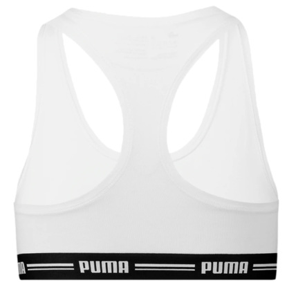 Stanik damski sportowy Puma Racer Back Top 1P Hang biały 907862 05