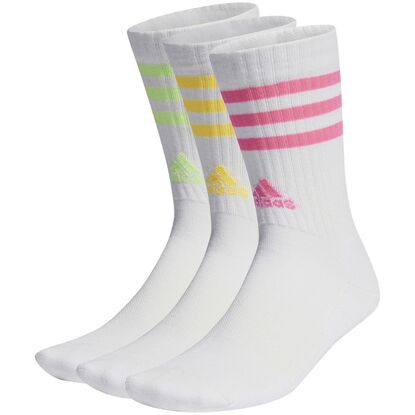 Skarpety adidas 3-Stripes Cushioned Crew Socks 3P białe  IP2638