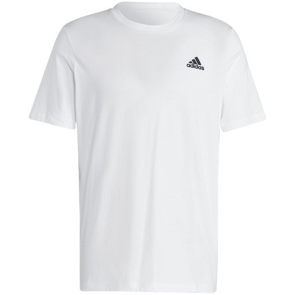 Koszulka męska adidas Essentials Single Embroidered Small Logo biała IC9286