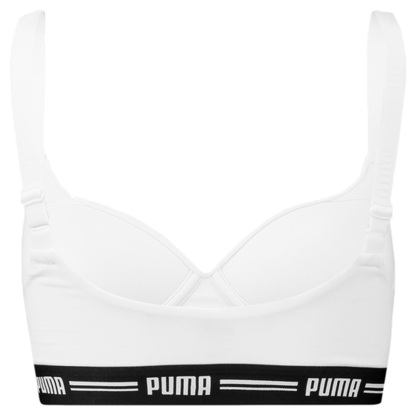 Stanik sportowy damski Puma Padded Top 1P Hang biały 907863 05