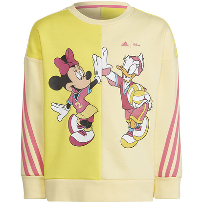 Bluza dla dzieci adidas adidas x Disney Daisy Duck Crew żółta HK6638