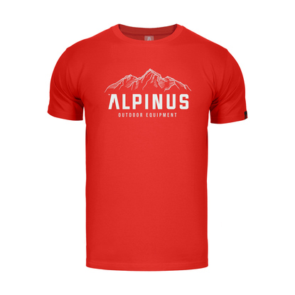 Koszulka męska Alpinus Mountains czerwona FU18511