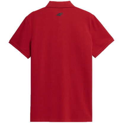 Koszulka męska polo 4F czerwona 4FSS23TPTSM039 62S