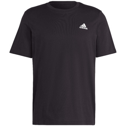 Koszulka męska adidas Essentials Jersey Embroidered Small Logo czarna IC9282