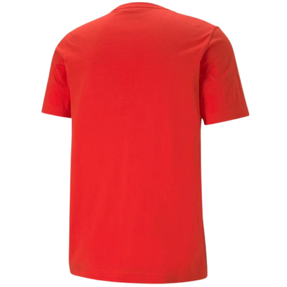 Koszulka męska Puma ESS+ 2 Col Logo Tee czerwona 586759 11