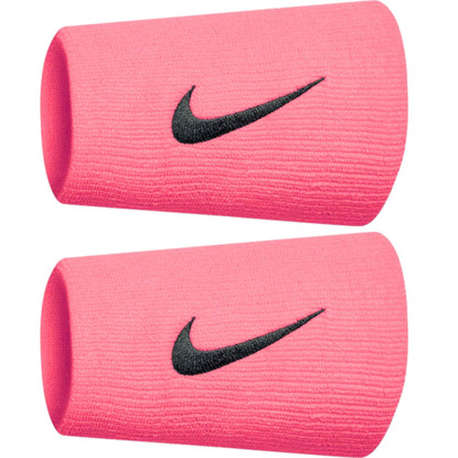 Frotki na nadgarstek Nike Swoosh Wristbands różowe 2 szt. N1586677OS