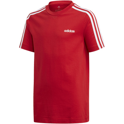 Koszulka dla dzieci adidas YB Essentials 3S Tee czerwona FM7033