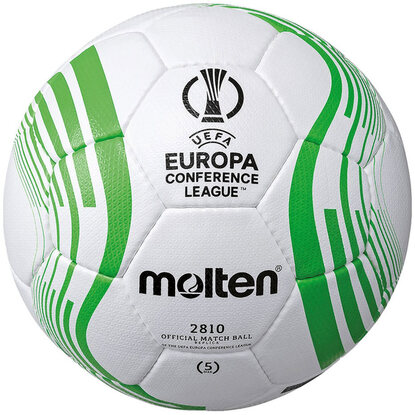Piłka nożna Molten UEFA Conference League biało-zielona F5C2810 22/23