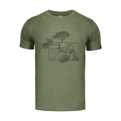 Koszulka męska Alpinus Pieniny zielona FU18491