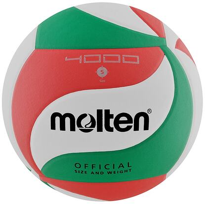Piłka siatkowa Molten V5M4000-X/DE biało-czerwono-zielona