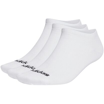 Skarpety adidas Thin Linear Low-Cut Socks 3P białe HT3447