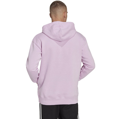 Bluza męska adidas Essentials FeelVivid Cotton Fleece Drop Shoulder Hoodie różowa HK2827