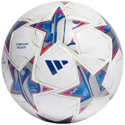 Piłka nożna adidas UCL Pro biało-niebieska IA0953