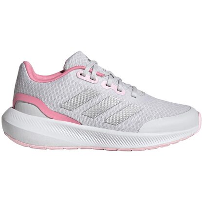 Buty dla dzieci adidas RunFalcon 3.0 EL K szaro-różowe IG7281