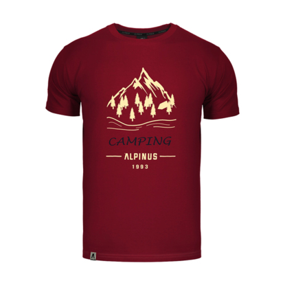 Koszulka męska Alpinus Polaris bordowa SI43991