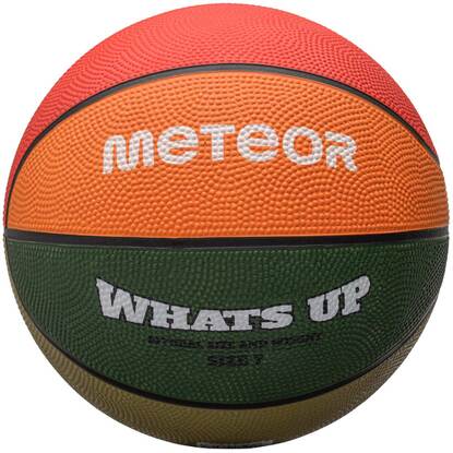 Piłka koszykowa Meteor What's Up zielono-pomarańczowa 16800