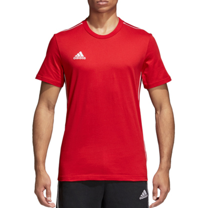 Koszulka męska adidas Core 18 Tee czerwona CV3982