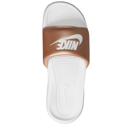 Klapki damskie Nike Victori One Slide brązowo-białe CN9677 900