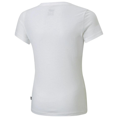 Koszulka dla dzieci Puma ESS+ Bleach Logo Tee G biała 846954 02