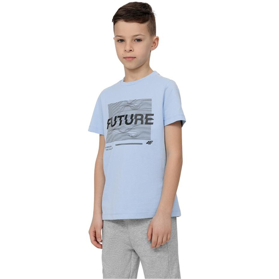 Koszulka dla chłopca 4F niebieska HJL22 JTSM006 34S