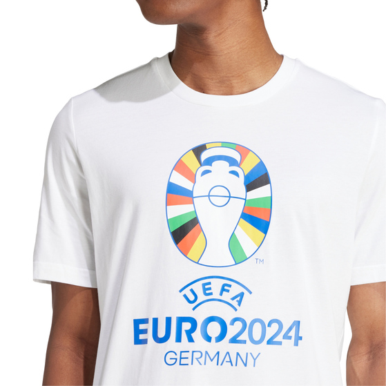 Koszulka męska adidas Euro24 biała IT9290