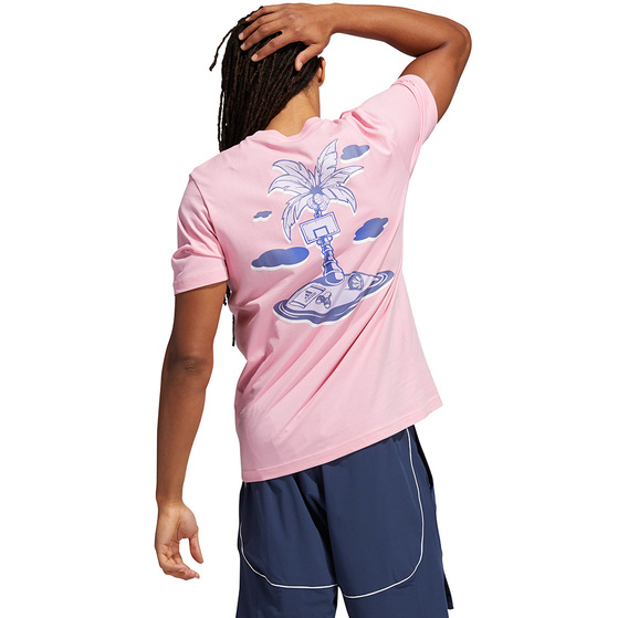 Koszulka męska adidas Splash On Graphic różowa H42072