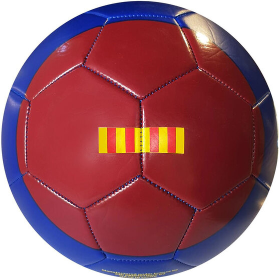 Piłka nożna FC Barcelona Blaugrana Stripes niebiesko-bordowa 375054
