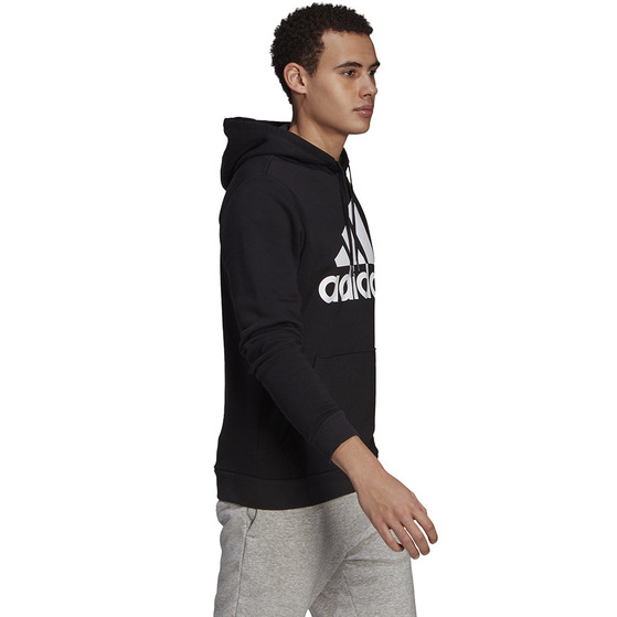 Bluza męska adidas Essentials Fleece Big Logo Hoodie czarna GK9220