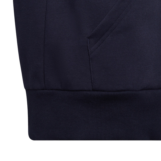 Bluza dla dzieci adidas Colorblock Fleece biało-granatowa HC5659