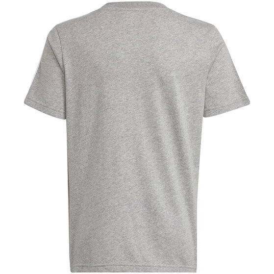 Koszulka dla dzieci adidas Essentials 3-Stripes Cotton Tee szara IB1669