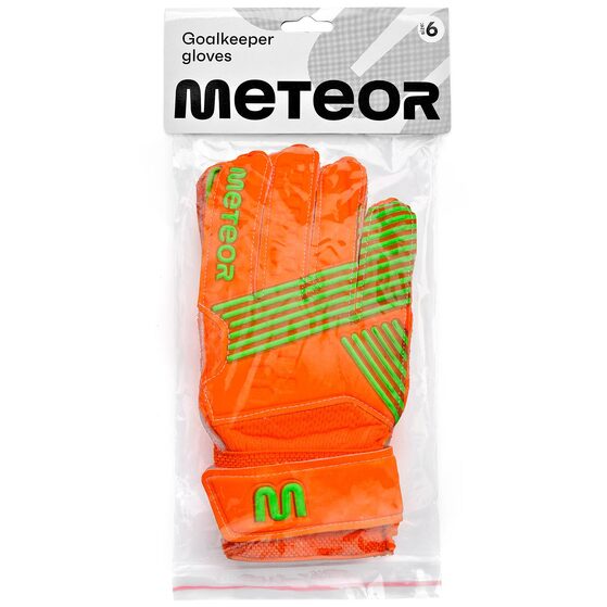 Rękawice bramkarskie Meteor pomarańczowe 03601-03602-03603-03604-03605-03606