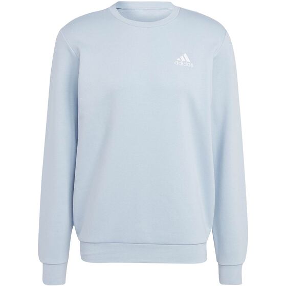 Bluza męska adidas Essentials Fleece Sweatshirt jasnoniebieska  IJ8891