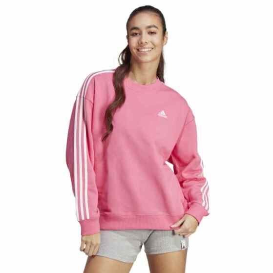 Bluza damska adidas Essentials 3-Stripes różowa IC9906
