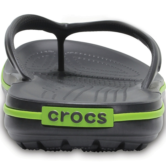Klapki Crocs Crocband Flip grafitowo-zielone 11033 0A1