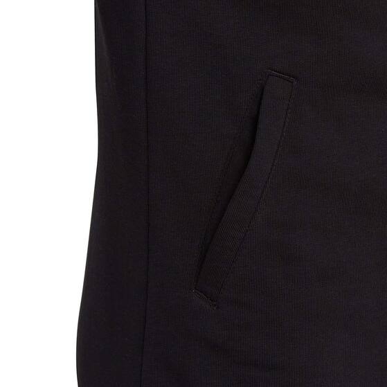 Bluza dla dzieci adidas Essentials 3-Stripes Full-Zip Hoodie czarna IC3634