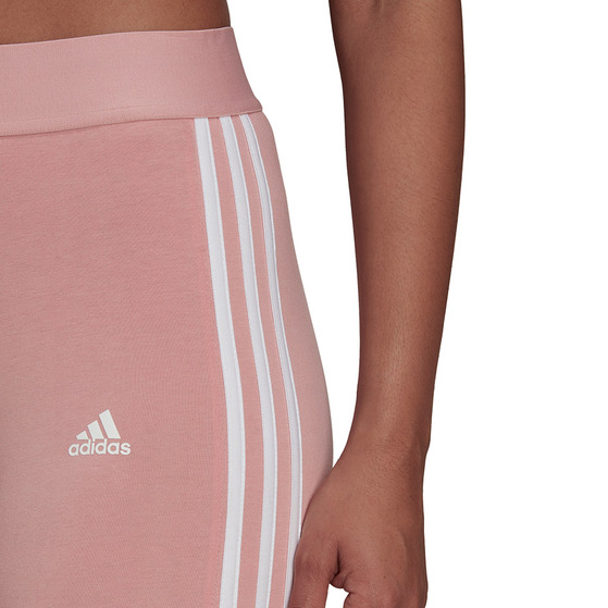 Legginsy damskie adidas Loungwear Essentials 3-Stripes różowe HD1828