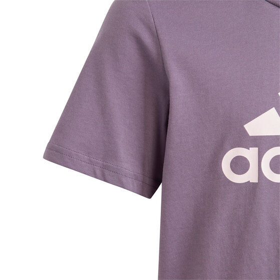 Koszulka dla dzieci adidas Essentials Big Logo Cotton Tee fioletowa IJ7061