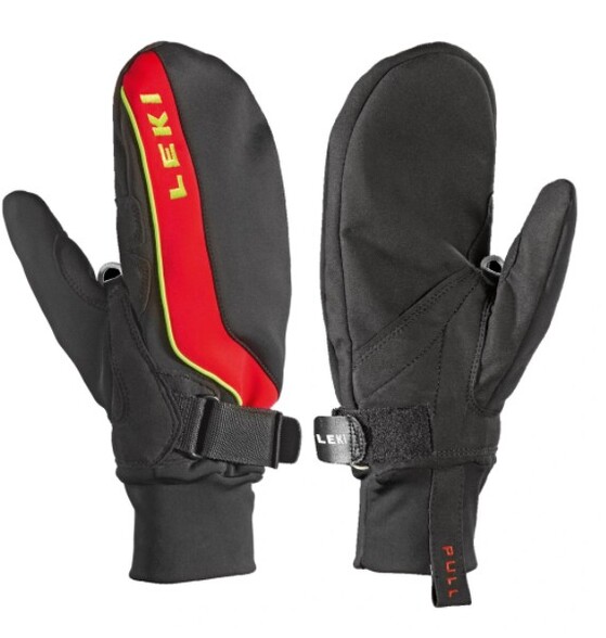 Leki rękawiczki czarne rękawice sportowe termoaktywne