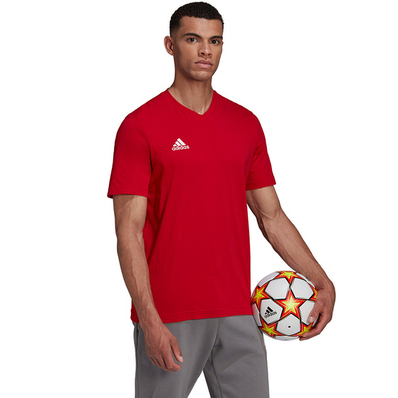 Koszulka męska adidas Entrada 22 Tee czerwona HC0451