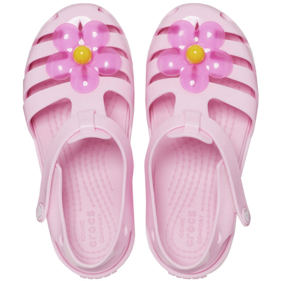 Sandały dla dzieci Crocs Isabela Charm Sandals różowe 208445 6S0