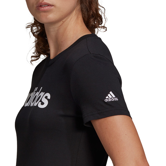 Koszulka damska adidas Essentials Slim T-Shirt czarna GL0769
