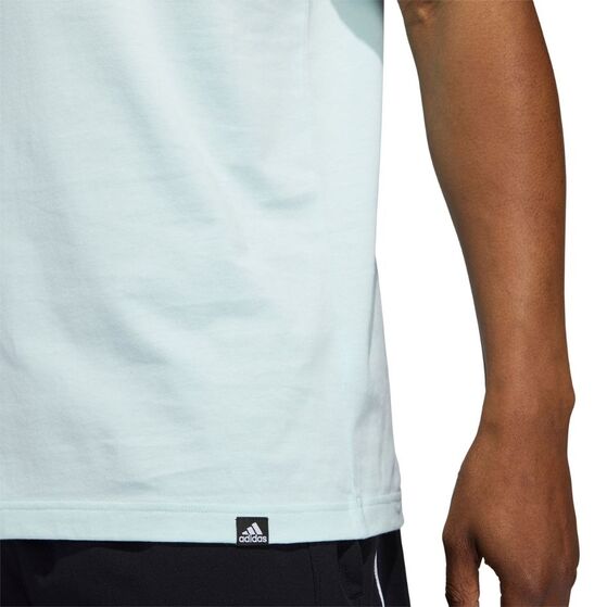 Koszulka męska adidas Lil Stripes adidas Hoops Graphic miętowa GS7222