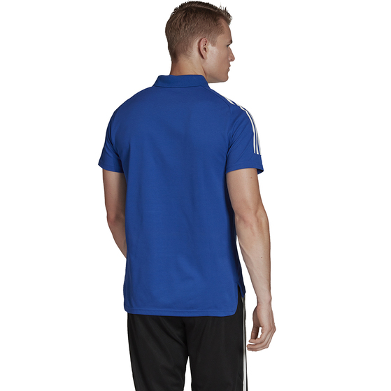 Koszulka męska adidas Condivo 20 Polo niebiesko-biała ED9237
