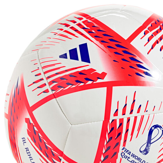 Piłka nożna adidas Al Rihla Club Ball biało-czerwona H57801