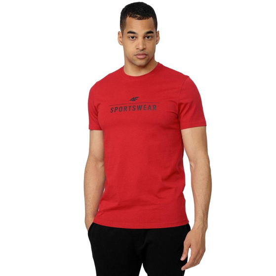Koszulka męska 4F czerwona H4Z22 TSM354 62S