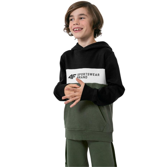 Bluza dla chłopca 4F morska zieleń HJZ22 JBLM003 46S