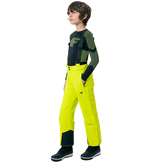 Spodnie narciarskie dla chłopca 4F soczysta zieleń HJZ22 JSPMN001 45S
