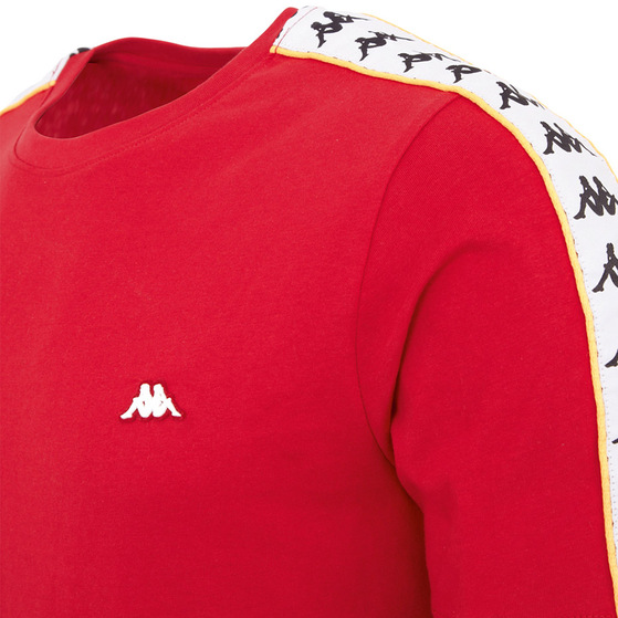 Koszulka męska Kappa Hanno czerwona  308011 19-1863