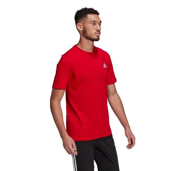 Koszulka męska adidas Essentials Embro czerwona GK9642